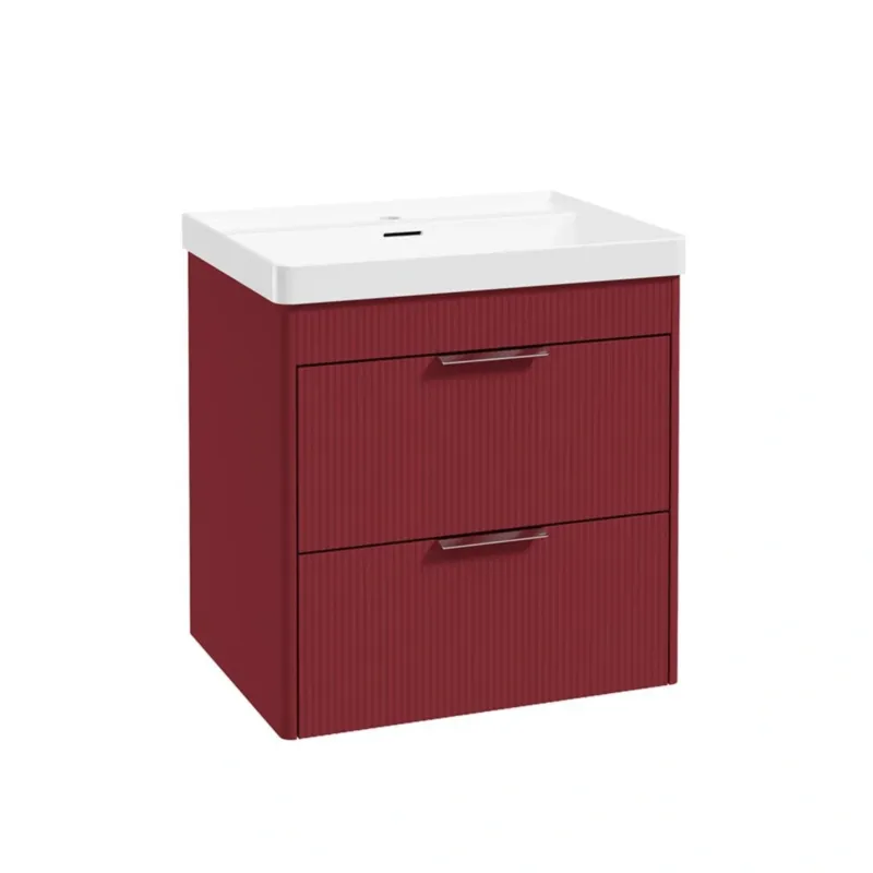 REED Wall Hung Two Drawer Vanity Unit and Basin