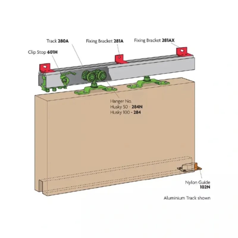 Husky 100 Heavy Duty Sliding Door System