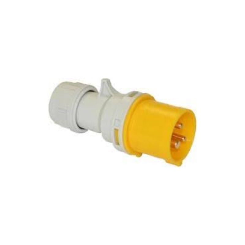 Pre Pack 16a 110v Plug - Yellow