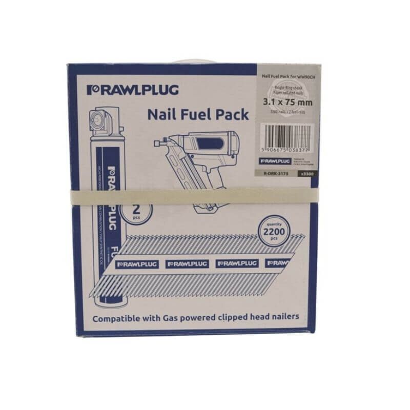 3.1x75mm Rawlplug Smoothbright Nail (Box 2200)