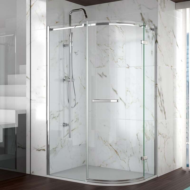 8 Series Frameless 1 Door Offset Quadrant