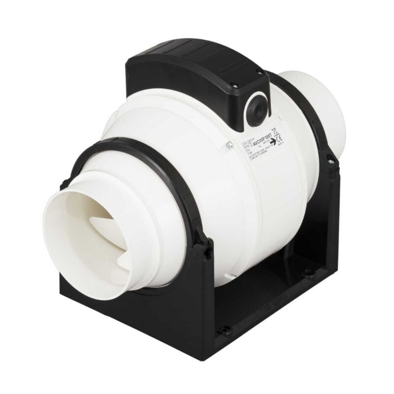 Addvent 100mm 4 Inch In-Duct Mixed Flow Fan with Timer