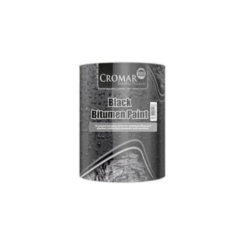 Black Bitumen Paint 5 litre Exterior Cromar