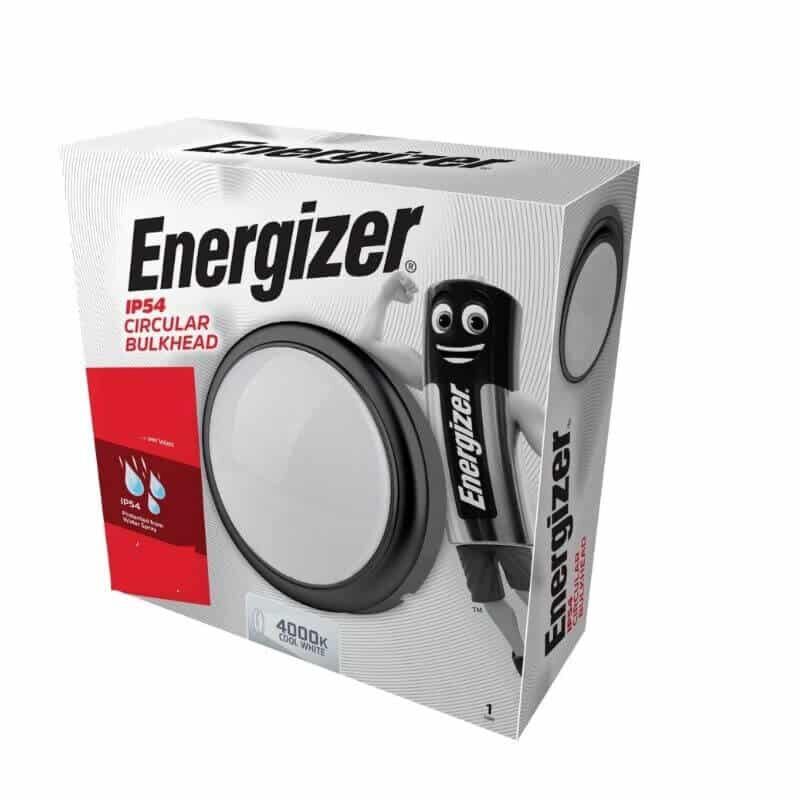 Circular Bulk Head Light - Energizer 12w LED IP54 840 Lumens