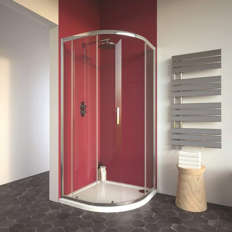 City Plus Single Offset Quadrant Shower Door