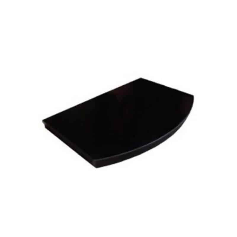 Curved Black Granite Hearth