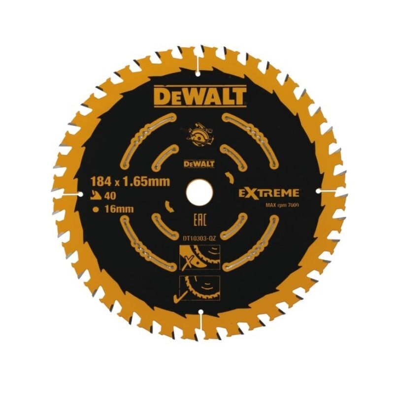 Dewalt 184mm X 16mm X 40t Extreme Blade