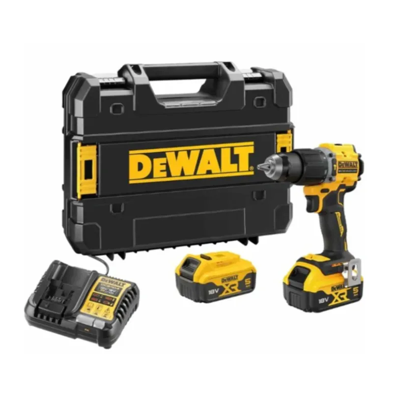 DeWalt 18V XR Brushless Combi Drill Kit (2 x 5.0Ah)