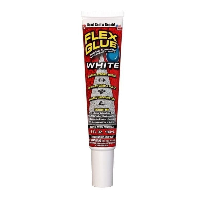 Flex Glue for Bonding, Sealing & Repair - 6 oz in White