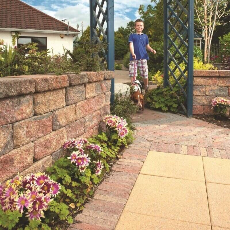 Tobermore Garden Stone Tapered Wall Blocks (23.52 Linear Metres per pack)