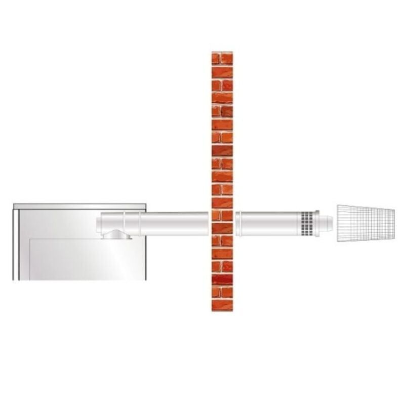 Grant Balanced Low Level Flue Kit Above 26kW (Up to 70kW) EZ Fit (EZ200IRL)