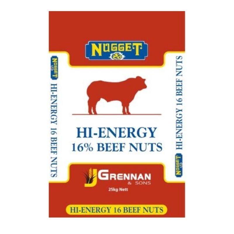 Hi Energy 16%  Beef Nuts 25kg