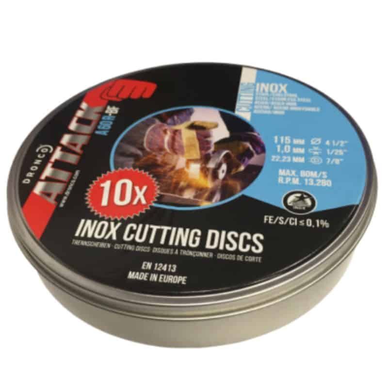Inox Attack Metal Cutting Disc 4.5" (10 Pack)