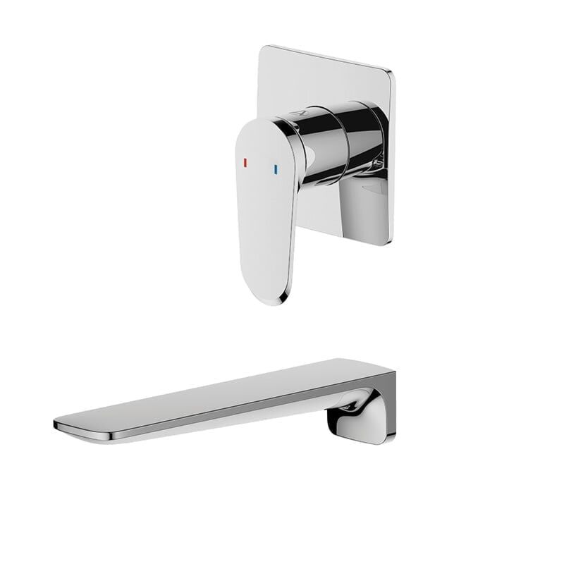 Aqualla Wall Mounted Bath Mixer Tap | Chrome