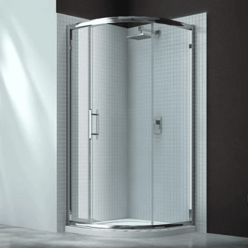 Merlyn 6 Series Sleek 1 Door Quadrant Chrome