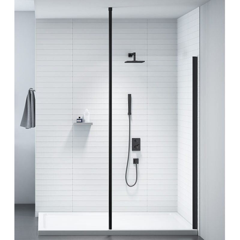Merlyn Black Vertical Shower Post | 3 meters