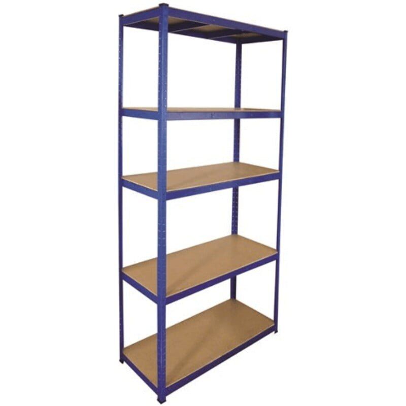 5 Tier Boltless Galvanised Steel Shelving Unit -2.2M high