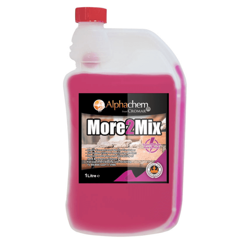 More2Mix Mortar Plasticiser 1L - Highly Concentrated