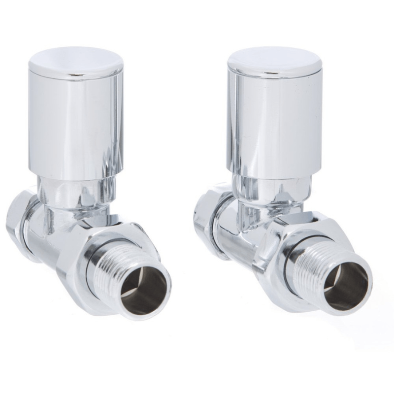Pair Modern Straight Radiator Valves