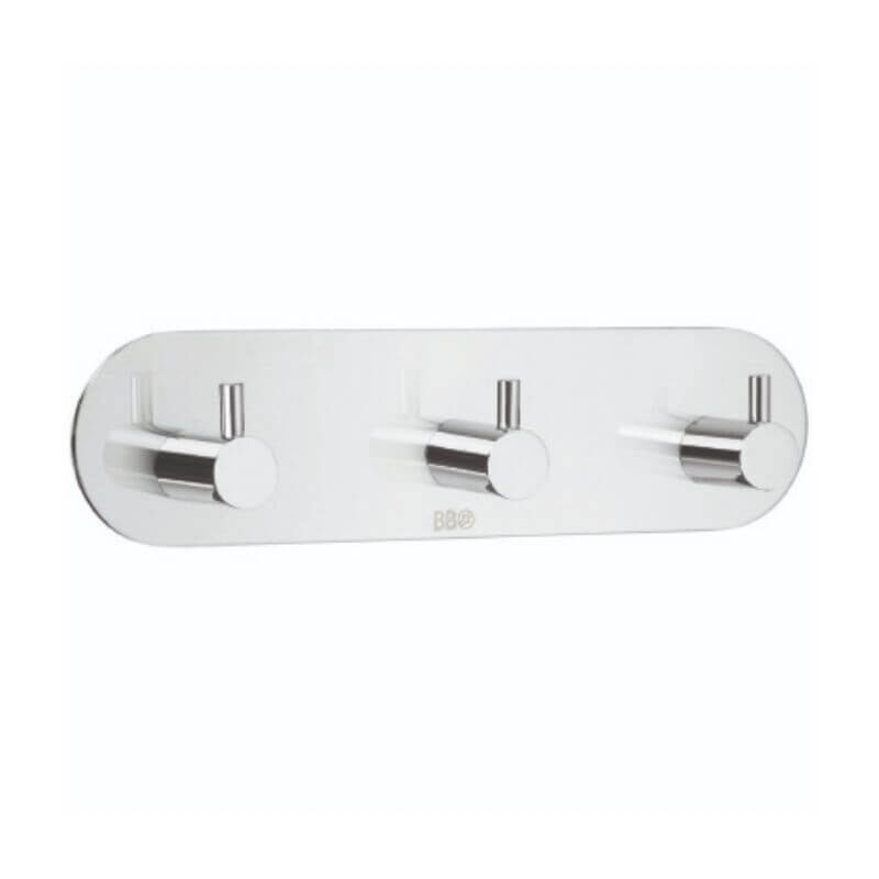 Polished Chrome Triple Hook