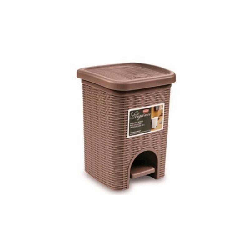 Small Dustbin 6l Pedal Brown