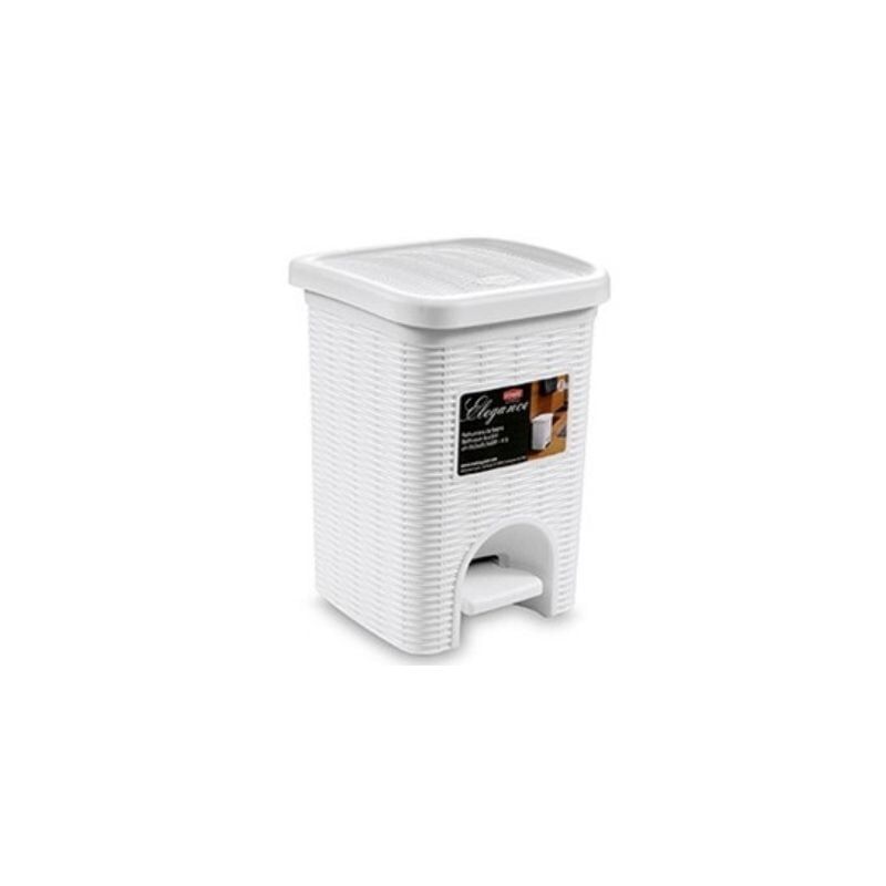 Small Dustbin 6l Pedal White