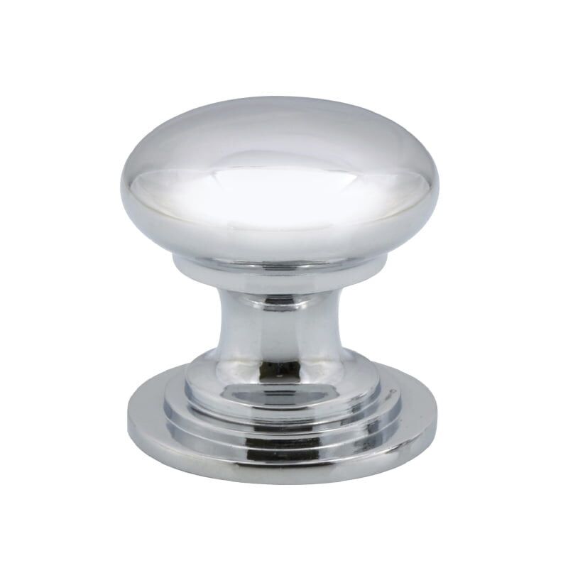 Victorian Satin Chrome Kitchen Cabinet Knob