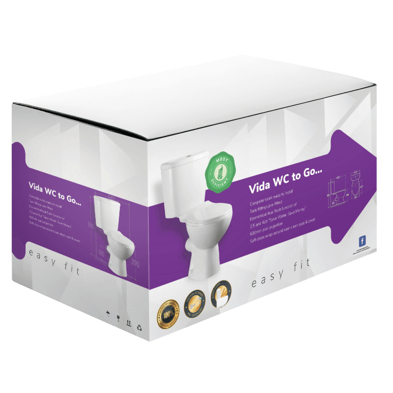 Vida WC-to-go Complete with Seat & Cover