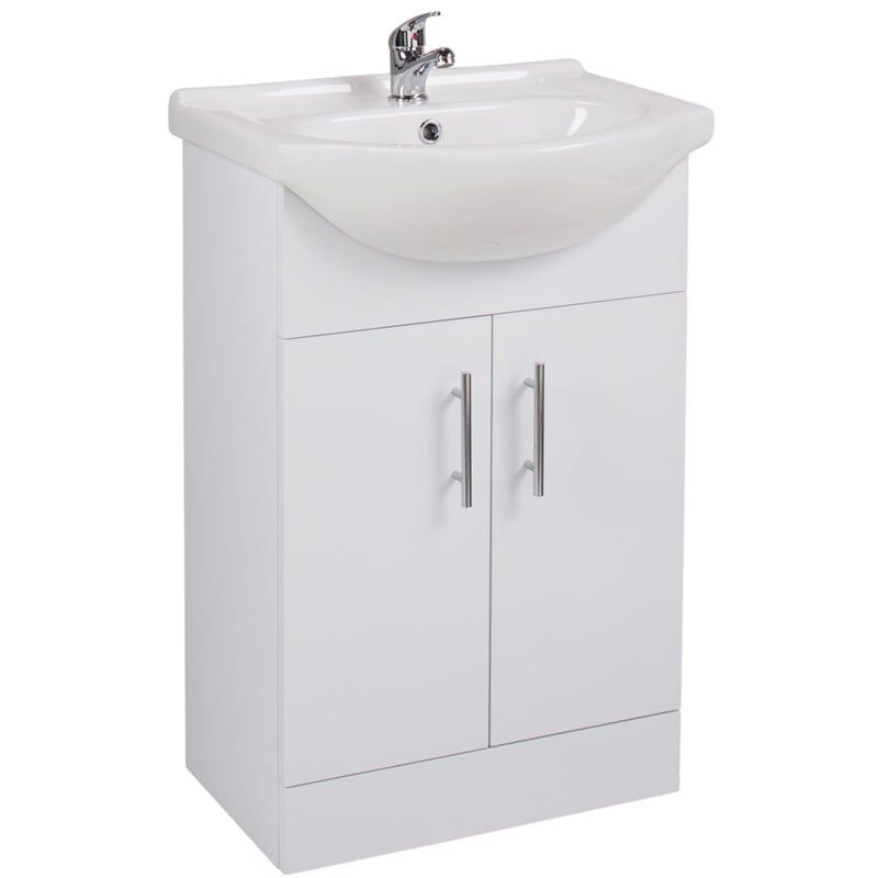 White Sink Vanity Unit