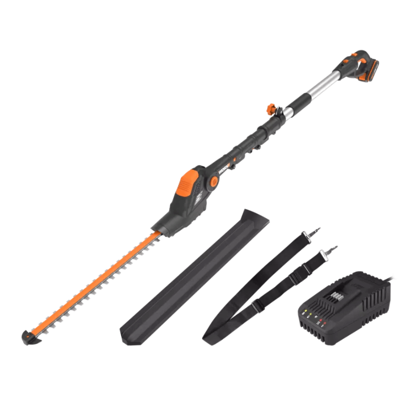 WORX WG252E - 20V Cordless Pole Hedge Trimmer with 3.2M Reach