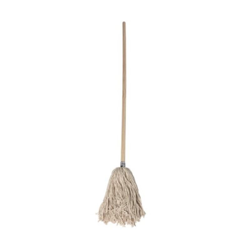 Heavy Duty Yarn Mop & Wooden Handle - 16oz