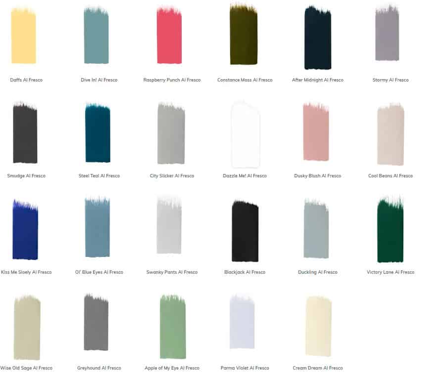 Frenchic Al fresco colours